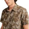 imageLucky Brand Mens Short Sleeve Printed ShirtBrown Print