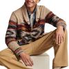 imageLucky Brand Mens Southwest Shawl CardiganNatural Multi Print