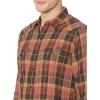 imageLucky Brand Mens Stretch Grom Plaid Western Long Sleeve ShirtBrownRed