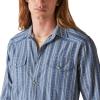 imageLucky Brand Mens Striped Long Sleeve Masa Western ShirtBlue Stripe