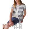 imageLucky Brand Mens Striped Short Sleeve ShirtBlueWhite Stripe