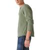 imageLucky Brand Mens Weekend Slub Jersey Long Sleeve HenleyCamo Green Cotton