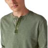 imageLucky Brand Mens Weekend Slub Jersey Long Sleeve HenleyCamo Green Cotton