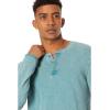 imageLucky Brand Mens Weekend Slub Jersey Long Sleeve HenleyMineral Blue