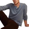 imageLucky Brand Mens Weekend Slub Jersey Long Sleeve HenleyProvincial Blue