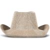 imageLucky Brand Womens Straw Cowboy Hat  Western  Woven  Wide Brim  Adjustable  Breathable  Straw  Sun ProtectionMetallic Straw  Champagne