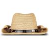 imageLucky Brand Womens Straw Cowboy Hat  Western  Woven  Wide Brim  Adjustable  Breathable  Straw  Sun ProtectionStraw  Tan