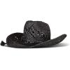 imageLucky Brand Womens Straw Cowboy Hat  Western  Woven  Wide Brim  Adjustable  Breathable  Straw  Sun ProtectionWoven Straw  Black