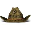 imageLucky Brand Womens Straw Cowboy Hat  Western  Woven  Wide Brim  Adjustable  Breathable  Straw  Sun ProtectionWoven Straw  Olive