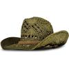 imageLucky Brand Womens Straw Cowboy Hat  Western  Woven  Wide Brim  Adjustable  Breathable  Straw  Sun ProtectionWoven Straw  Olive