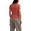 imageLucky Brand Womens Womens Short Sleeve Rib Knit TopDusty Cedar