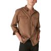 imageLucky Brand Mens Corduroy Collar Washed Long Sleeve ShirtCoffee Liqueur