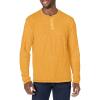 imageLucky Brand Mens Crewneck Vintage Washed Snap Button Henley ShirtSpruce Yellow