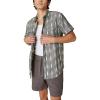 imageLucky Brand Mens Ikat Short Sleeve ShirtBlackWhite
