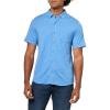 imageLucky Brand Mens Linen Short Sleeve Button Up ShirtBlue Jasper