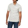 imageLucky Brand Mens Linen Short Sleeve Stripe Button Up ShirtMulti