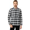 imageLucky Brand Mens Long Sleeve Plaid Workwear Cloud Soft Flannel ShirtWhiteBlack Plaid