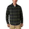 imageLucky Brand Mens Plaid Cloud Soft Long Sleeve FlannelNavy  Green Plaid