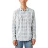 imageLucky Brand Mens Plaid Indigo Long Sleeve Workwear ShirtWhite  Blue Combo