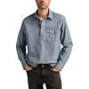 imageLucky Brand Mens PopOver Chambray ShirtIndigo