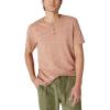 imageLucky Brand Mens Short Sleeve Linen Henley ShirtSequoia Brown