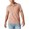 imageLucky Brand Mens Short Sleeve Linen Johnny Collar PoloSequoia Brown