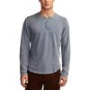 imageLucky Brand Mens Weekend Slub Jersey Long Sleeve HenleyProvincial Blue