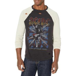 imageLucky Brand Mens Acdc Baseball Graphic Full Sleeves TeeMulti