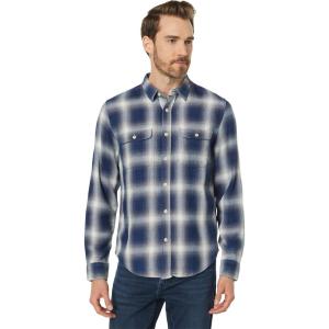imageLucky Brand Mens Buffalo Plaid Knit ShirtIndigo Plaid