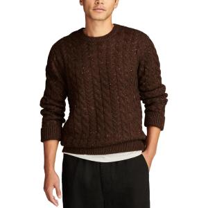 imageLucky Brand Mens Cable Crew Neck SweaterChocolate Torte