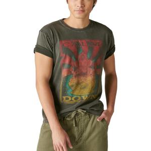 imageLucky Brand Mens Calm Ganesh Graphic TeeJet Black