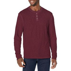 imageLucky Brand Mens Crewneck Vintage Washed Snap Button Henley ShirtPort Royale