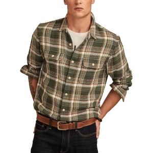 imageLucky Brand Mens Herringbone HumboldtGreen Plaid