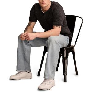 imageLucky Brand Mens Linen Short Sleeve Henley