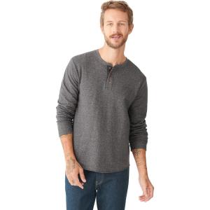 imageLucky Brand Mens Long Sleeve Duofold Henley ShirtCharcoal