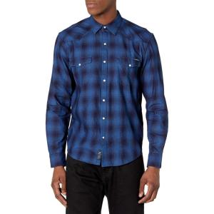 imageLucky Brand Mens Mesa Plaid Western ShirtBlue Multi