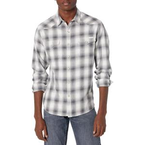 imageLucky Brand Mens Mesa Plaid Western ShirtNatural Plaid