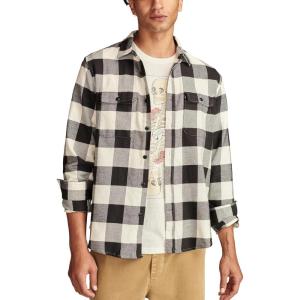 imageLucky Brand Mens Plaid Cloud Soft FlannelBlack Multi