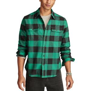 imageLucky Brand Mens Plaid Cloud Soft FlannelGreen Multi