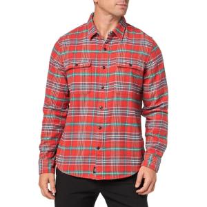 imageLucky Brand Mens Plaid Utility Cloud Soft Long Sleeve FlannelRed Plaid
