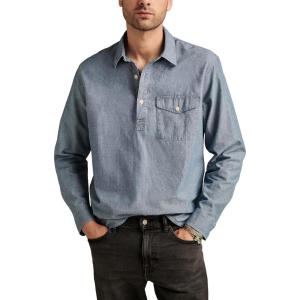 imageLucky Brand Mens PopOver Chambray ShirtIndigo