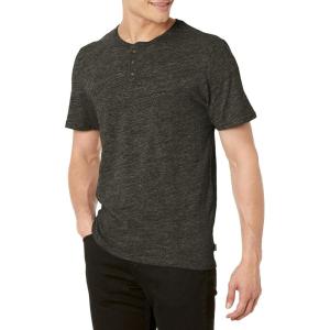 imageLucky Brand Mens Short Sleeve Linen Henley ShirtBlack