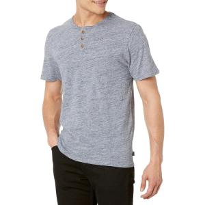imageLucky Brand Mens Short Sleeve Linen Henley ShirtInsignia Blue