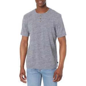 imageLucky Brand Mens Short Sleeve Linen HenleyBlack Iris