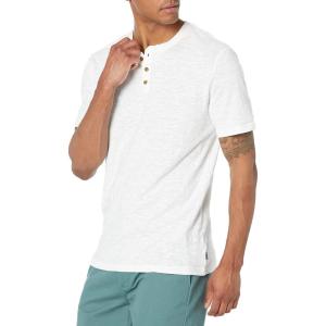 imageLucky Brand Mens Short Sleeve Linen HenleyBright White