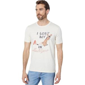 imageLucky Brand Mens Short Sleeve Lost My a in Las Vegas Graphic TeeWhitecap Gray