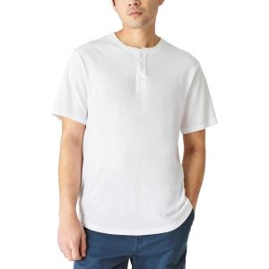 imageLucky Brand Mens Short Sleeve Pima HenleyBright White