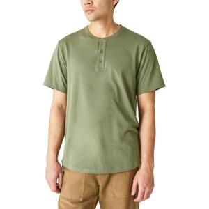 imageLucky Brand Mens Short Sleeve Pima HenleyFour Leaf Clover