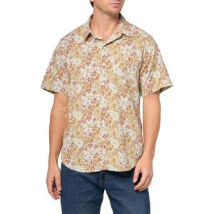 imageLucky Brand Mens Short Sleeve Printed 1 Pocket ShirtBrown Multi