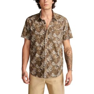 imageLucky Brand Mens Short Sleeve Printed ShirtBrown Print